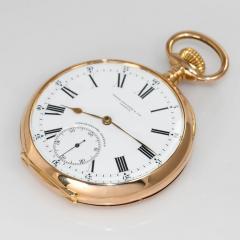  Patek Philippe Co 18K Yellow Gold Patek Philippe Chronometer Gondolo Pocket Watch - 4525686