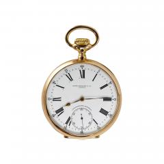 Patek Philippe Co 18K Yellow Gold Patek Philippe Chronometer Gondolo Pocket Watch - 4527284