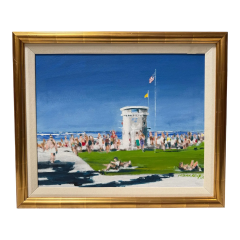  Patrick Kelly Laguna California Oil Painting of Main Beach by Patrick Kelly - 4033049