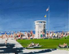  Patrick Kelly Laguna California Oil Painting of Main Beach by Patrick Kelly - 4033664