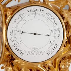 Paul Gravelin Louis Marti et Cie Louis XV Rococo style clock and barometer set by Gravelin - 2965561