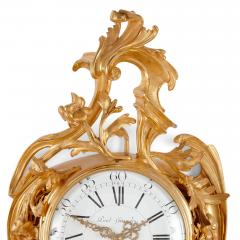  Paul Gravelin Louis Marti et Cie Louis XV Rococo style clock and barometer set by Gravelin - 2965569