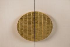  Paul Marra Design Italian Inspired 1970s Style Rounded Two Door Cabinet - 1337774