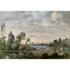  Paul Peraire Antique Paul Peraire European Landscape Oil Painting - 3499736