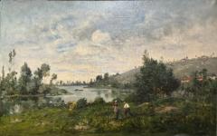  Paul Peraire Antique Paul Peraire European Landscape Oil Painting - 3501682
