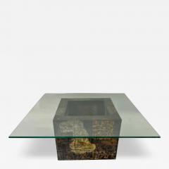  Paul R Evans II Paul Evans Patchwork Brutalist Center Coffee or Cocktail Table for Directional - 2890763