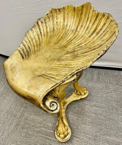  Pauly Co 19th Century Grotto Fantasy Stool Swivel Italian Gilt Gold CIE Pauly Manner - 2489457