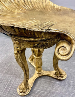  Pauly Co 19th Century Grotto Fantasy Stool Swivel Italian Gilt Gold CIE Pauly Manner - 2489468