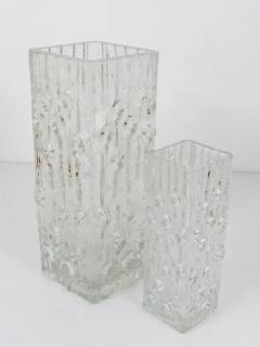  Peill Putzler Big Op Art Ice Glass Floor Vase by Peill Putzler Mid Century Germany 1970s - 4042209