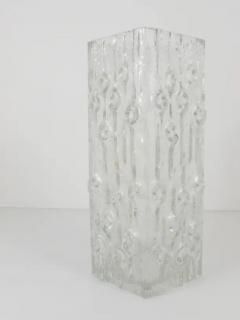  Peill Putzler Big Op Art Ice Glass Floor Vase by Peill Putzler Mid Century Germany 1970s - 4042243