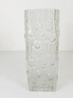  Peill Putzler Big Op Art Ice Glass Floor Vase by Peill Putzler Mid Century Germany 1970s - 4042244