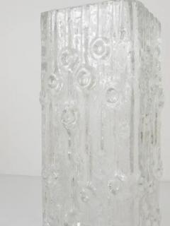  Peill Putzler Big Op Art Ice Glass Floor Vase by Peill Putzler Mid Century Germany 1970s - 4042245