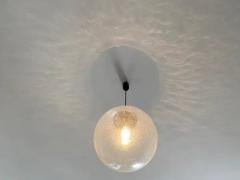  Peill Putzler Large Peil Putzler Bubble Glass and Chrome Globe Pendant Lamp Germany 1970s - 4052598