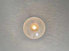  Peill Putzler Large Peil Putzler Bubble Glass and Chrome Globe Pendant Lamp Germany 1970s - 4052599