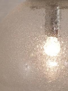  Peill Putzler Large Peil Putzler Bubble Glass and Chrome Globe Pendant Lamp Germany 1970s - 4052634