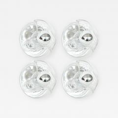  Peill Putzler Modernist Clear Glass Wave Sconces - 891237