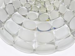  Peill Putzler Peill Putzer Large Round Op Art Glass Sconce Wall Lamp Flush Mount 1970s - 4645223