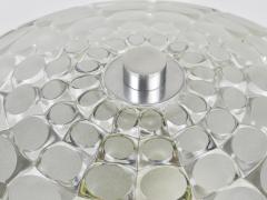  Peill Putzler Peill Putzer Large Round Op Art Glass Sconce Wall Lamp Flush Mount 1970s - 4645225