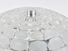  Peill Putzler Peill Putzer Large Round Op Art Glass Sconce Wall Lamp Flush Mount 1970s - 4645238