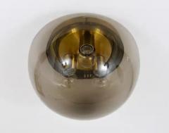  Peill Putzler Peill Putzler Midcentury Glass Globe Flushmount Ceiling Lamp Germany 1970s - 4054884