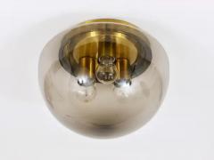  Peill Putzler Peill Putzler Midcentury Glass Globe Flushmount Ceiling Lamp Germany 1970s - 4054889