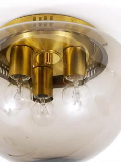  Peill Putzler Peill Putzler Midcentury Glass Globe Flushmount Ceiling Lamp Germany 1970s - 4054965