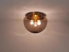  Peill Putzler Peill Putzler Midcentury Glass Globe Flushmount Ceiling Lamp Germany 1970s - 4055005