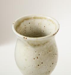  Pentik Tulip Shaped Vase in a White and Speckled Brown Glaze by Pentik Finland - 3087930