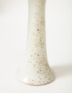  Pentik Tulip Shaped Vase in a White and Speckled Brown Glaze by Pentik Finland - 3087934