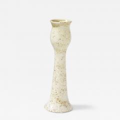  Pentik Tulip Shaped Vase in a White and Speckled Brown Glaze by Pentik Finland - 3090303