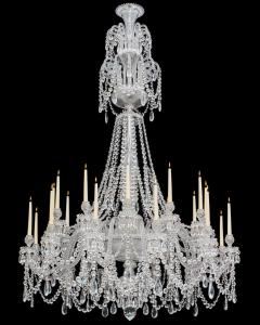  Perry Co A LARGE TWENTY FOUR LIGHT CUT GLASS VICTORIAN CHANDELIER BY PERRY CO LONDON - 3790918