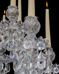  Perry Co A LARGE TWENTY FOUR LIGHT CUT GLASS VICTORIAN CHANDELIER BY PERRY CO LONDON - 3790978