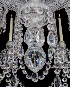  Perry Co A LARGE TWENTY FOUR LIGHT CUT GLASS VICTORIAN CHANDELIER BY PERRY CO LONDON - 3790984