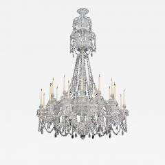  Perry Co A LARGE TWENTY FOUR LIGHT CUT GLASS VICTORIAN CHANDELIER BY PERRY CO LONDON - 3796537