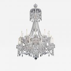  Perry Co A TWENTY LIGHT CUT GLASS VICTORIAN CHANDELIER BY PERRY CO - 3800011