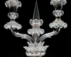  Perry Co AN UNUSUAL PAIR OF CUT CRYSTAL CANDELABRA BY PERRY CO - 4690642