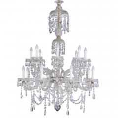  Perry Co Pair of early Victorian cut glass chandeliers attributed to Perry Co - 4397790