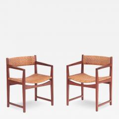  Peter Hvidt Orla M lgaard Nielsen A rare pair of Danish teak armchairs by Hvidt Molgaard Nielsen circa 1950  - 3445744
