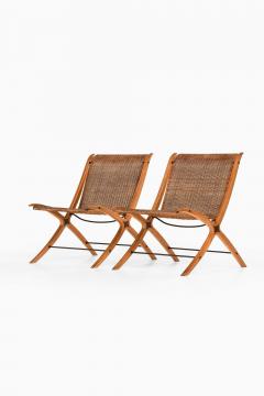  Peter Hvidt Orla M lgaard Nielsen Pair of Easy Chairs in Beech Rattan by Peter Hvidt Orla M lgaard Nielsen 1959 - 4738541