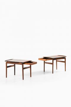  Peter Hvidt Orla M lgaard Nielsen Pair of Hvidt M lgaard Nielsen Rosewood Side Tables 1960s - 4612383