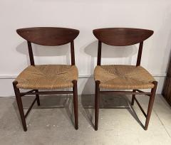  Peter Hvidt Orla M lgaard Nielsen Pair of Hvidt Molgaard Teak Dining Chairs Model 316 - 4075644