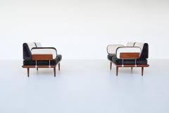  Peter Hvidt Orla M lgaard Nielsen Peter Hvidt Minerva sofa set in teak France Son Denmark 1957 - 3957473