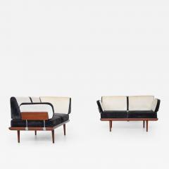  Peter Hvidt Orla M lgaard Nielsen Peter Hvidt Minerva sofa set in teak France Son Denmark 1957 - 3959274