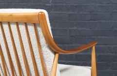  Peter Hvidt Orla M lgaard Nielsen Peter Hvidt Model FD 146 Teak Birch Lounge Chair - 4563860