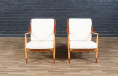  Peter Hvidt Orla M lgaard Nielsen Peter Hvidt Model FD 146 Teak Birch Lounge Chairs - 4282553