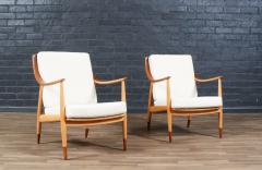  Peter Hvidt Orla M lgaard Nielsen Peter Hvidt Model FD 146 Teak Birch Lounge Chairs - 4282555