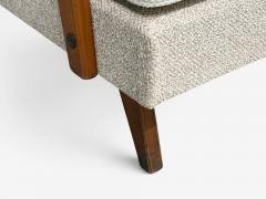  Peter Hvidt Orla M lgaard Nielsen Peter Hvidt Orla M lgaard Nielsen Style Settee Cream Boucle Denmark 1960s - 4636651