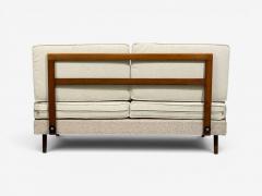  Peter Hvidt Orla M lgaard Nielsen Peter Hvidt Orla M lgaard Nielsen Style Settee Cream Boucle Denmark 1960s - 4636652