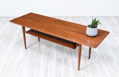  Peter Hvidt Orla M lgaard Nielsen Peter Hvidt Orla M lgaard Nielsen Teak Cane Coffee Table for France S n - 3430755