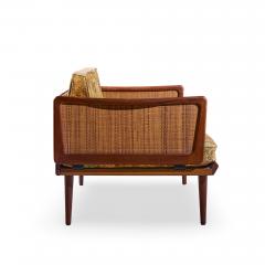  Peter Hvidt Orla M lgaard Nielsen Peter Hvidt and Orla M lgaard Nielsen Mid Century Teak and Cane Daybed - 4495890